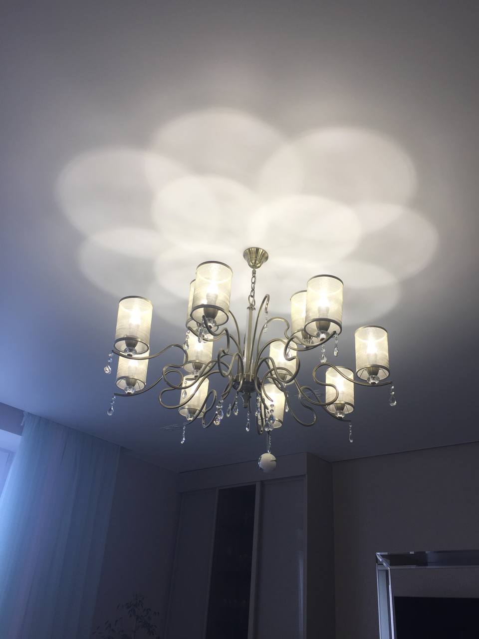 Пример работа подключения люстры