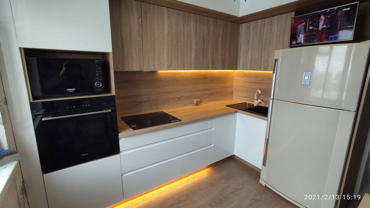 Комплексное подключение кухонной техники + подсветка